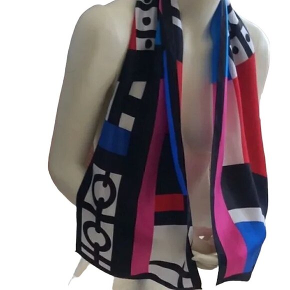 OSCAR de la RENTA 100% silk scarf - Picture 6 of 11